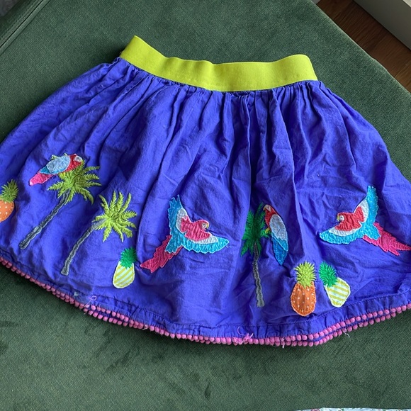 Mini Boden Bird/Parrot Applique Fun/Novelty Skirt 3-4 - Picture 7 of 9